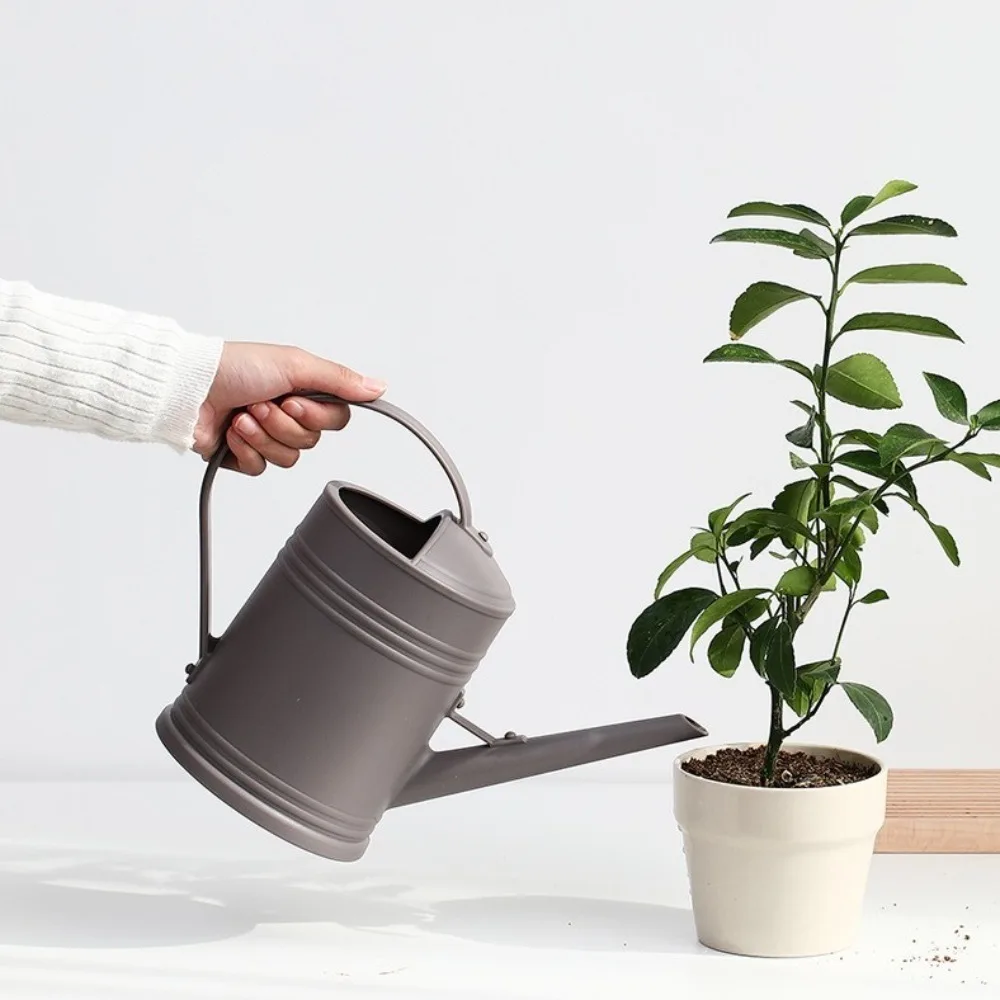 2L Watering Can Pot Plastic Garden Plants Flower Spray Water Kettle Long Mouth Large Capacity Watering Device Watering Tool