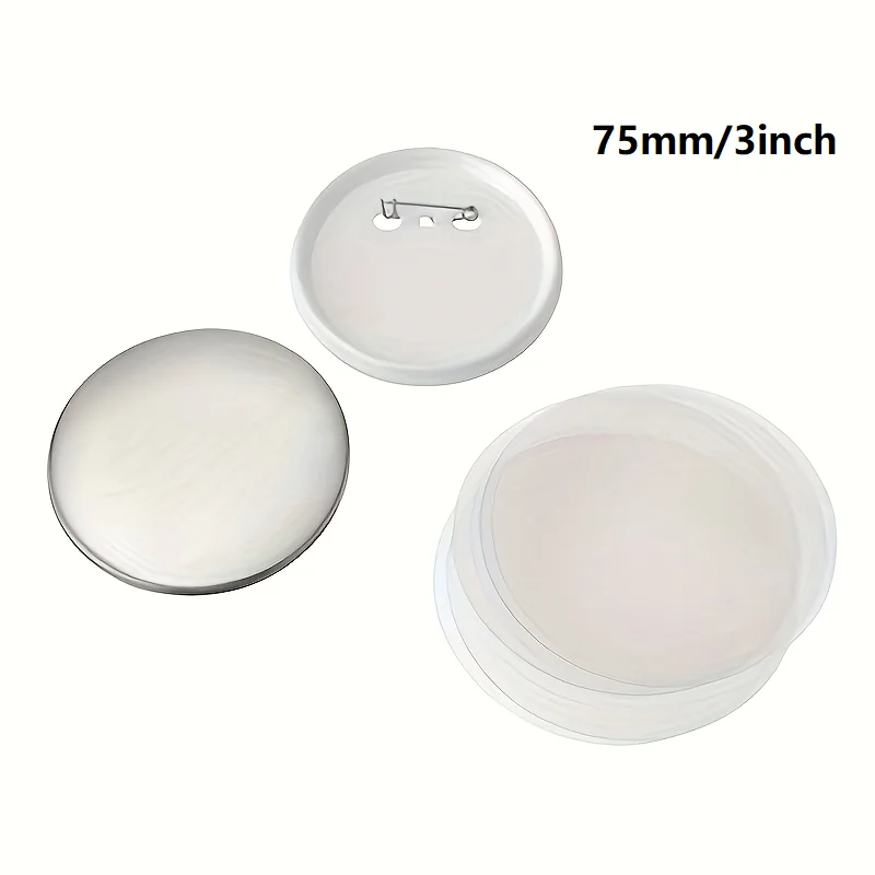 58mm/2.25inch DIY Badge Button Pins  Blank Raw Material pins buttons badges supplies parts 100PCS