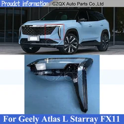 CAPQX Front Bumper Headlight Cover Shell Shade For Geely Atlas L Boyue L Starray FX11 Head Lamp Glass Head Light Lens Lampshade