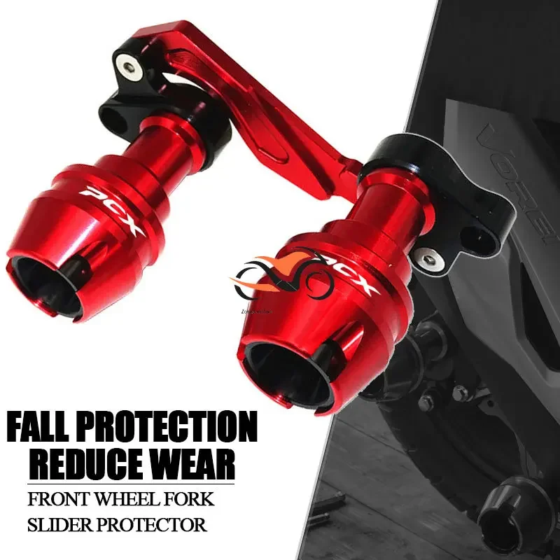 

For Honda PCX125 PCX 125 150 accessories Front Fork Wheel Fall Muffler Pipe Frame Protection Frame Slider Anti Crash Protector