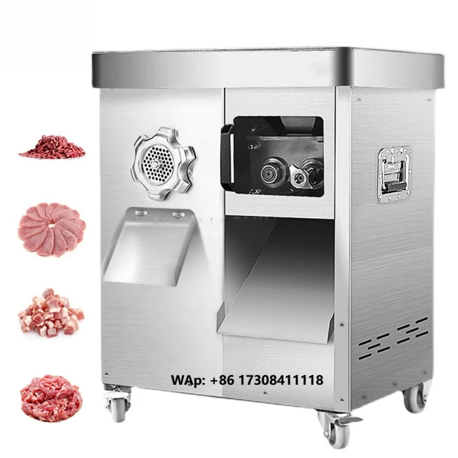 

Automatic Electric Fresh Beef Pork Meat Slicer Grinder Professional Meat Cutting Machine for Commercial Kitchens