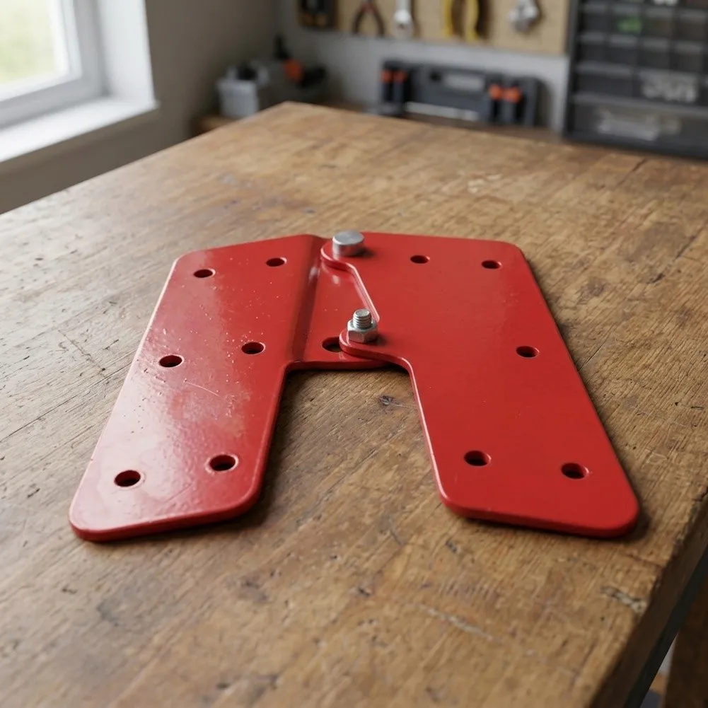 2PCS For Premium Aluminum Attic Stair Hinge Repair Tool For Ladder Joint Head Replacement Door Hardware Accessories