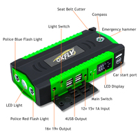 GKFLY Car Jump Starter Car Battery Booster 16000mAh Power Bank 12V Portable Starting Device for Petrol Diesel Cars