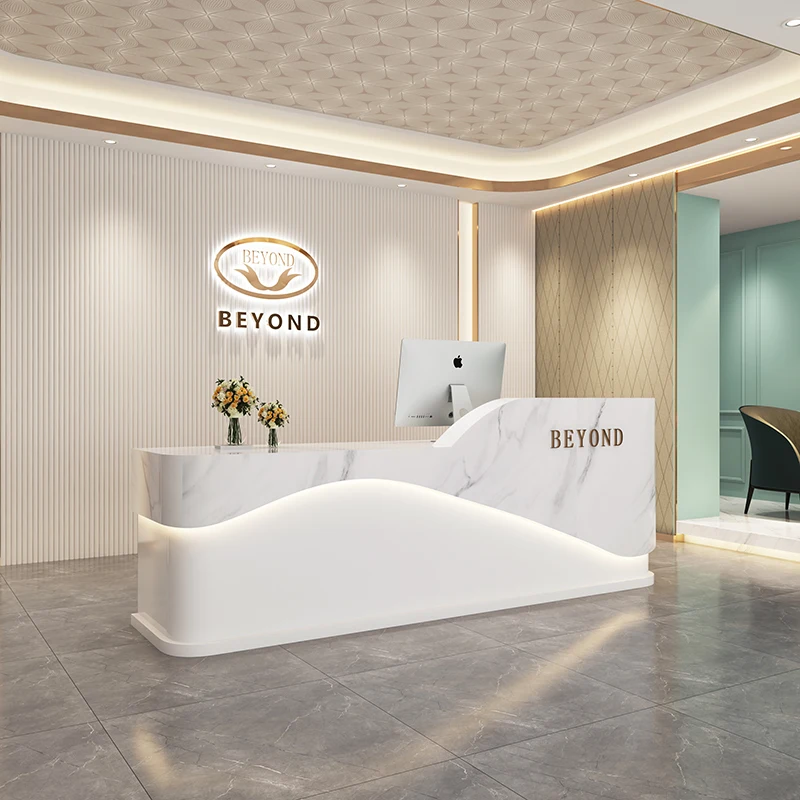 Modern Simplicity Reception Desk Information Desk Beauty Salon CustomizationBeauty Salon Meubilair Bar Counter Furniture