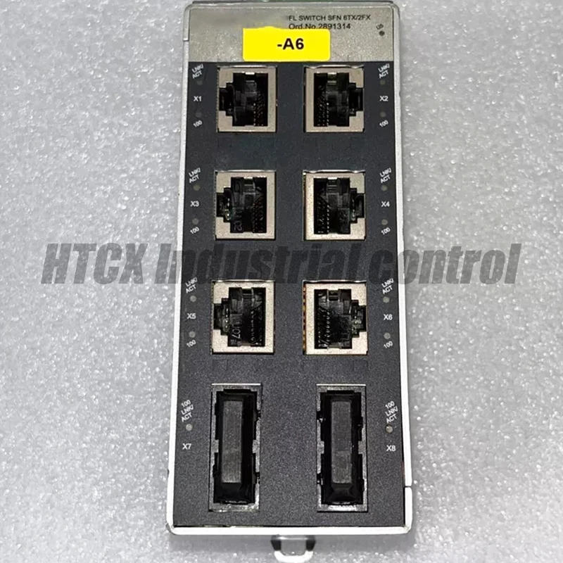 6 electrical ports 2 optical ports switch FL SWITCH SFN 6TX/2FX