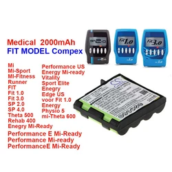 2000MAh 4H-AA1500 941210 Battery Compex Mi Mi-Sport MI-Fitness Runner Enegry  PerformanceE Mi-Ready Vitality FIT Sport Elite