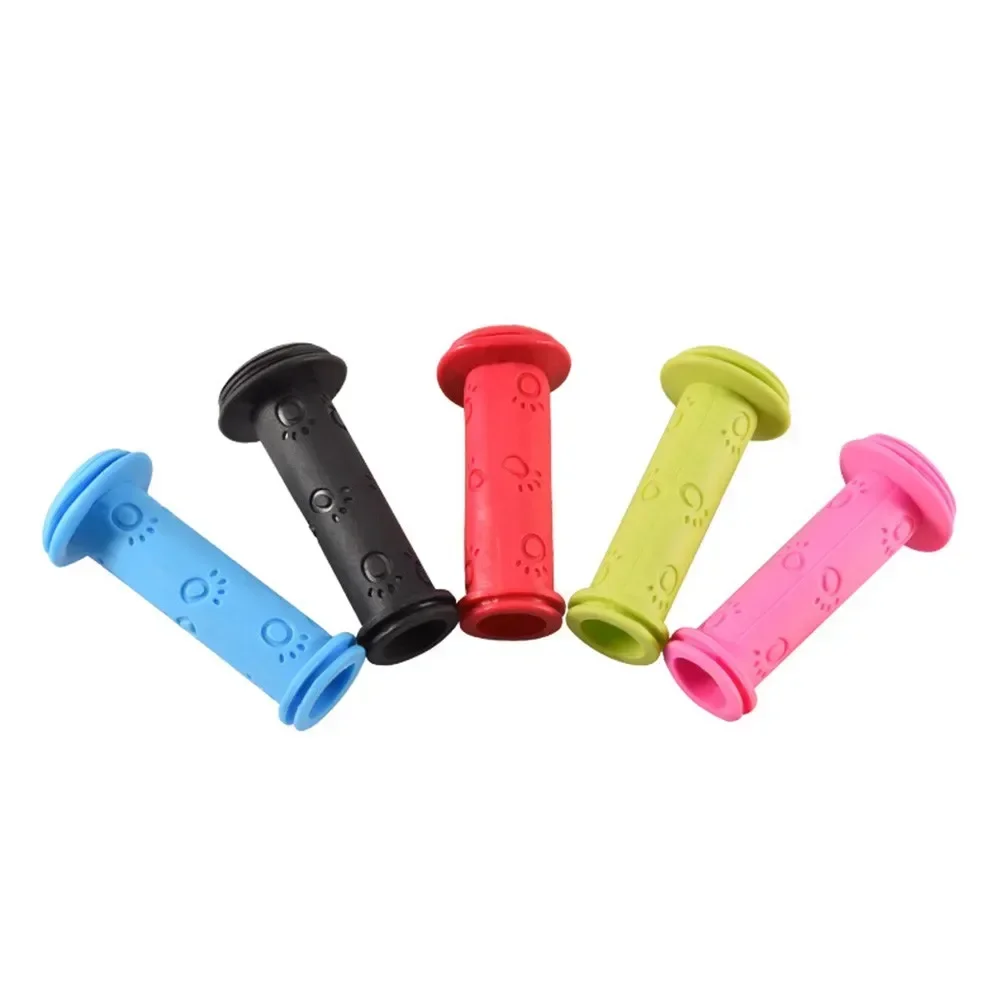 1Pair Rubber Bike Bicycle Handle Bar Grips Anti-slip Waterproof Scooter Handlebar 18mm For BTWIN Kids Bike 14-16inch 2024