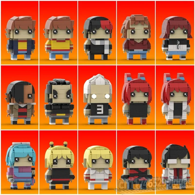 NEW 2311PCS Stylized Character Figure Building Blocks Collection Colorful Portrait Models Creative DIY Assembly Display Toy Gift