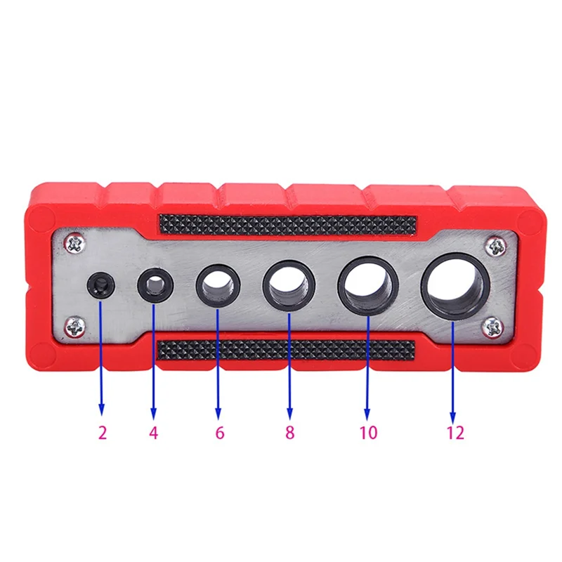 Localisateur de poinçons de poche 6 en 1, 2mm-12mm, auto-centrage, guide de propositions verticales, localisateur de trous, perforateur, outil de travail de calcul