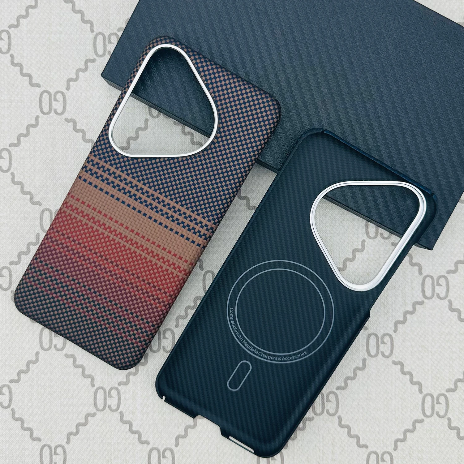 Real Pure Carbon Fiber Case Lightweight Aramid fiber cover for HUAWEI Pura 70 Pro Plus Ultra Case Ultra Thin Compatible MagSafe