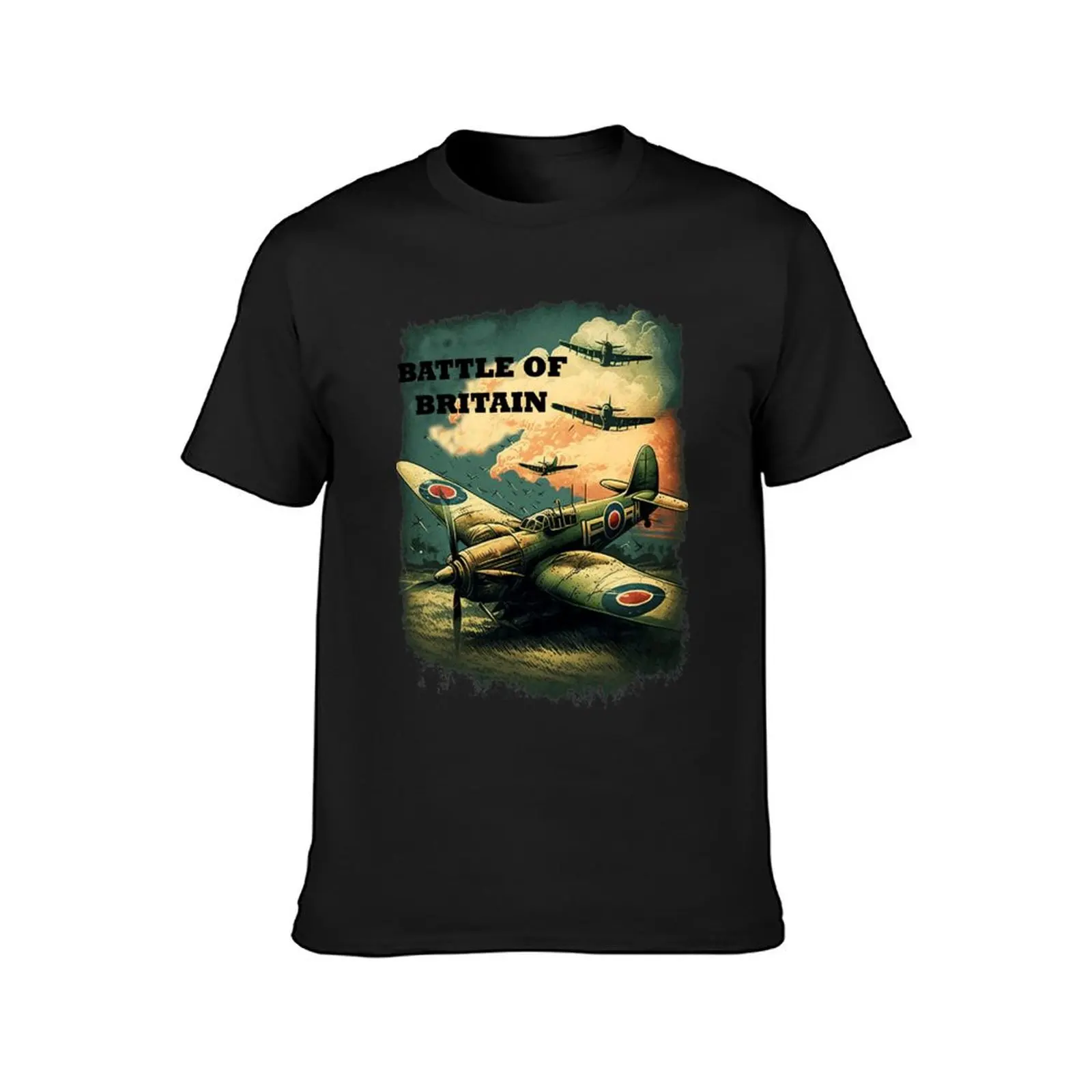 Battle of Britain Spitfire T-Shirt boys whites sports fans new edition Men's t-shirt