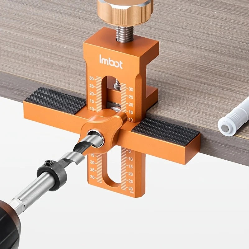 2-in-1 Verstellbare Montageklemme aus Aluminiumlegierung für Schranktüren, Hilfswerkzeug zur Positionierung und Montage von Kleiderschranktüren – Detail 2