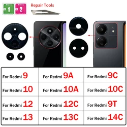 접착식 후면 카메라 유리 렌즈, 샤오미 레드미 9 9A 9C 9T 10 Redmi10 10A 10C 12C 용, 신제품