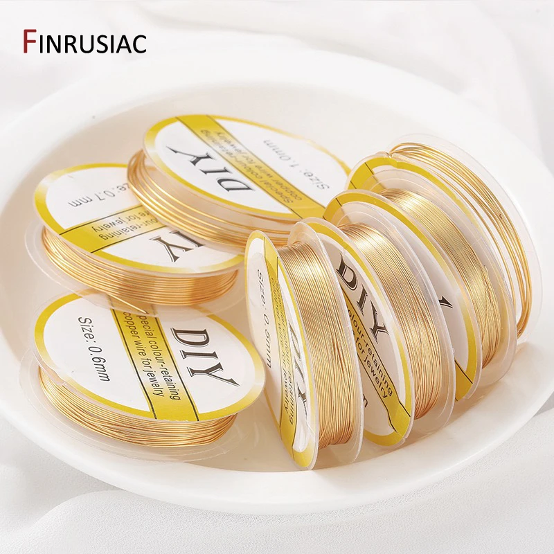 14K Gold Plated Copper Wire For Jewelry Making,Beading Wire Jewelry Cord String Wire For DIY Jewelry Materials Accessories view 3