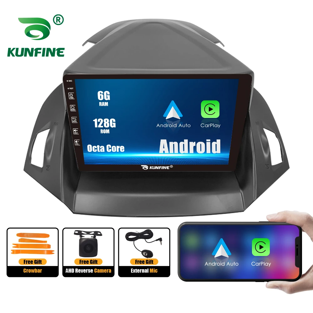 Car Stereo for FORD kuga escape C-max 2013-2017 Octa Core 1024*600 Android 10.0 Car DVD GPS Navigation Player Deckless Radio