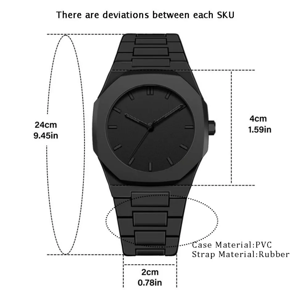 นาฬิกาผู้ชายใหม่โมเดิร์นสร้างสรรค์กีฬาและนาฬิกาออกแบบสร้างสรรค์ควอตซ์กันน้ํา Energy นาฬิกา G