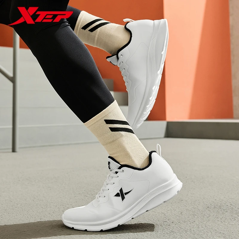 Xtep 9839 اثنين من الأحذية القطنية الرجالية 2024 الشتاء الجلود الاصطناعية لينة وحيد خفيفة الوزن مستقرة أحذية رياضية 876419370045