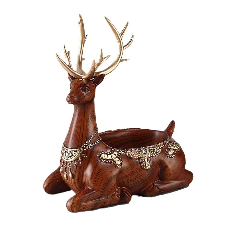 CX Creative Lucky Deer Put Key Storage Ornament Shelf Door Entrance Home Decorations