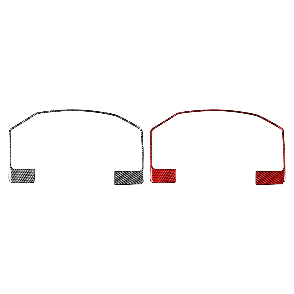 LHD Car Carbon Fiber Pattern Speedometer Frame Cover Trim For Dodge Ram 1500 SLT 2500 3500
