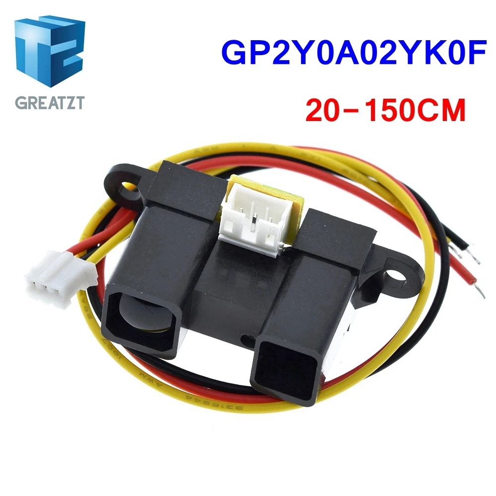 GP2Y0A02YK0F Infrared IR Sensor Infrared Proximity Sensor Obstacle Avoidance Detect 20-150cm Distance Measuring With Cable