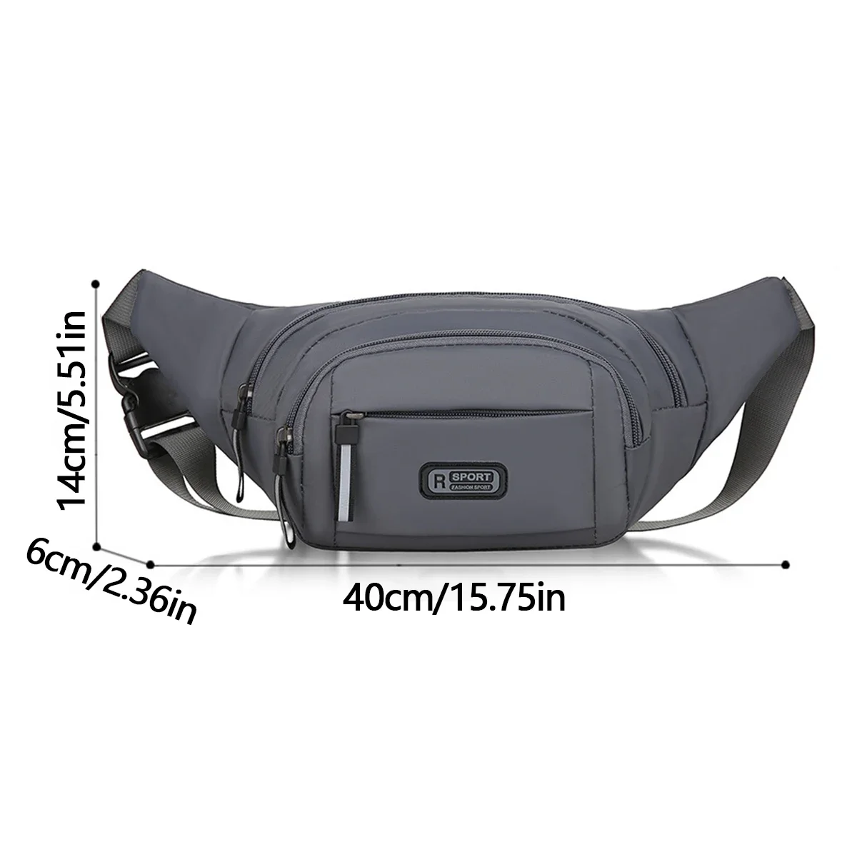 Multi-Functional Waistpackเอวแพ็คกระเป๋ามือถือWaistpackผู้ชายกีฬากลางแจ้งกระเป๋าหน้าอกป้องกันการโจรกรรมบางCrossbodyกระเป๋า