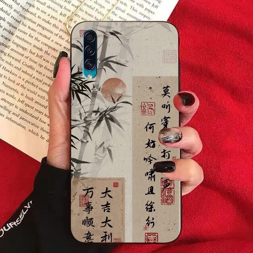 Chinese Style Wish Good Luck Freedom Phone Case For Samsung A 10 11 12 13 20 21 22 30 31 32 40 51 52 53 70 71 72 73 91 13