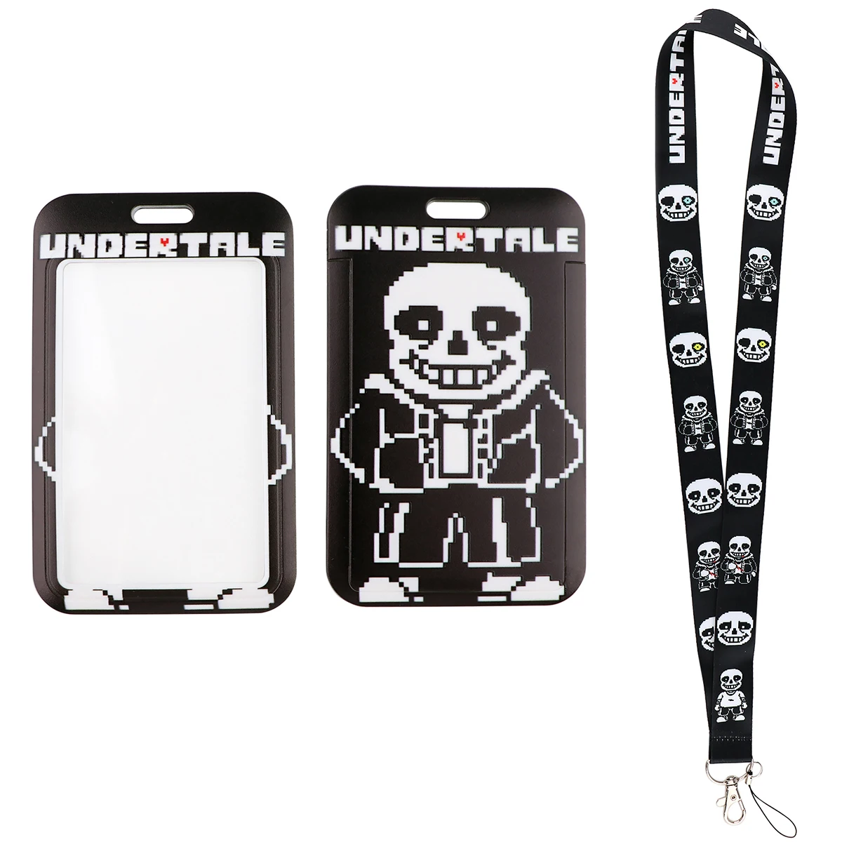 アニメゲームundertaleのランヤードキー用カードバッジジムキーホルダーストラップキーホルダーdiyぶら下げロープ