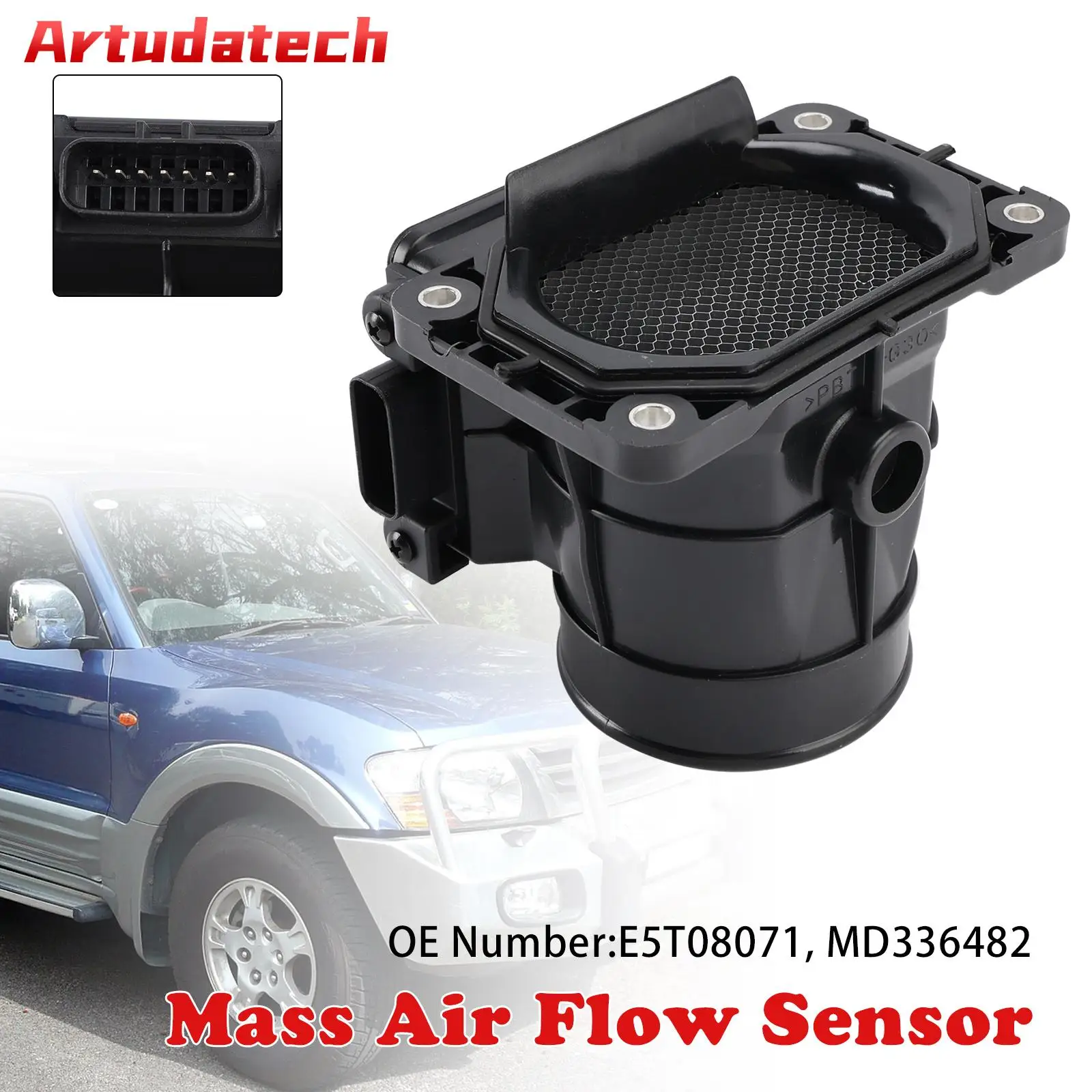 

Artudatech Mass Air Flow Meter Sensor E5T08071 for Mitsubishi Pajero NP NM 3.5L Magna TJ 6G74