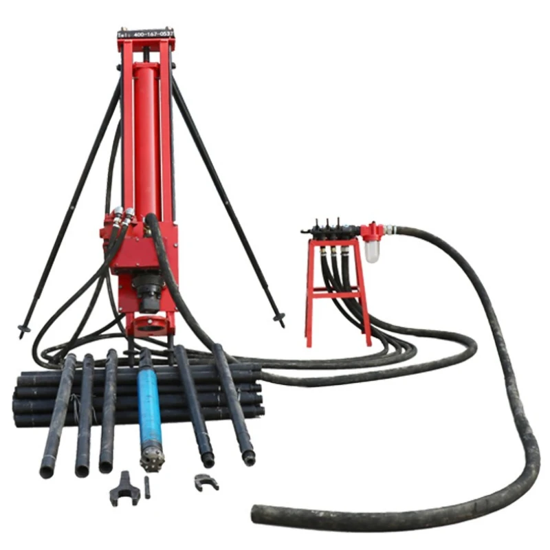 

Electrical linkage DTH drilling rig