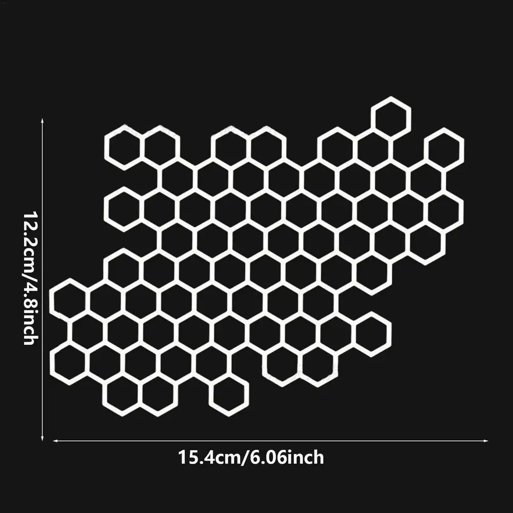 Motorcycle Sticker Honeycomb Helmet Decals Stickers Helmet Decal Waterproof Stickers Motorcycle Decals Bumper Creative Sticker