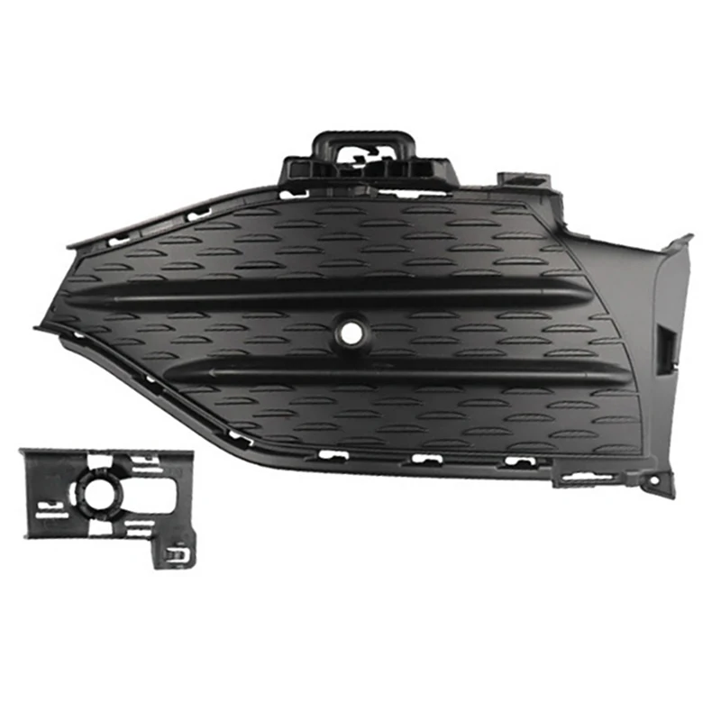 

For Mercedes Benz GLC W253 2020 2021 Black Front Bumper Grill Grille Fog Light Cover