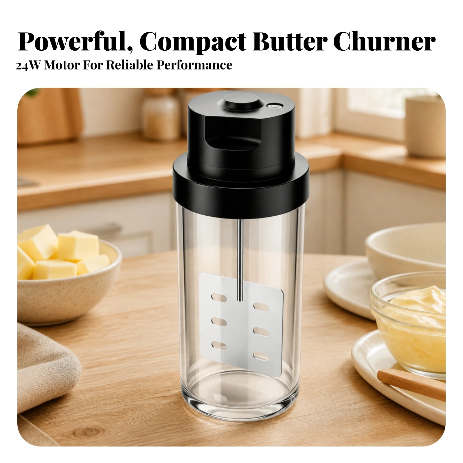 Electric Butter Churner Single - огляд і ціна Home Cooking Fast Foods