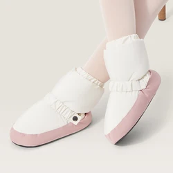 Frauen Ballett Schuhe Aufwärmen Booties Nationalen Tanz Schuhe Winter Tanz Stiefel Warme Rutschfeste Ballerina Stiefel Training Schuhe