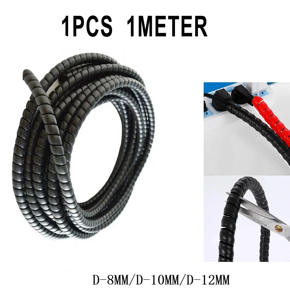 1M Hydraulic Hose Guard Cable Protection Spiral Wrap 8-12mm Winding Hose Protective Case For Pneumatic Industrial Hose