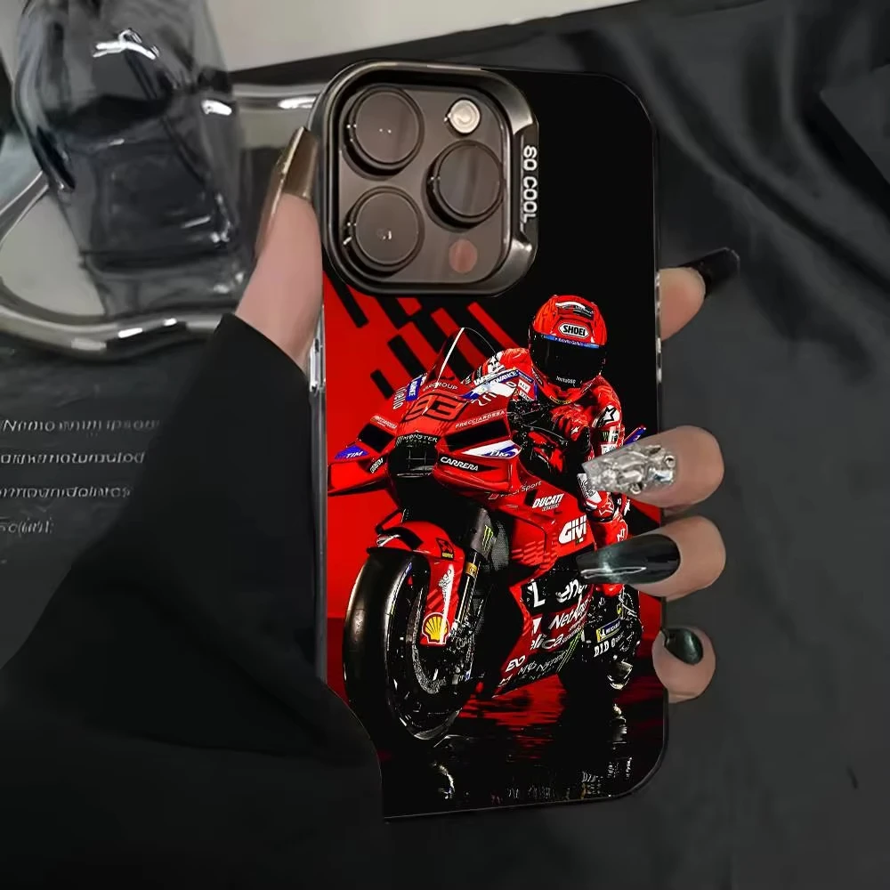 Capa de Telefone 25 Moto GP Winner M-Marc 93 para iPhone 17 Air 16 e 15 14 13 12 11 Pro Max Plus Mini SE 2020 2022
