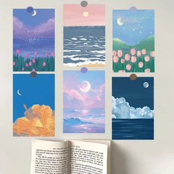 10PCS 10×15CM Retro Galaxy Space Posters Sticker Laptop Background Creative Wall Luggage Decoration Photography Painting