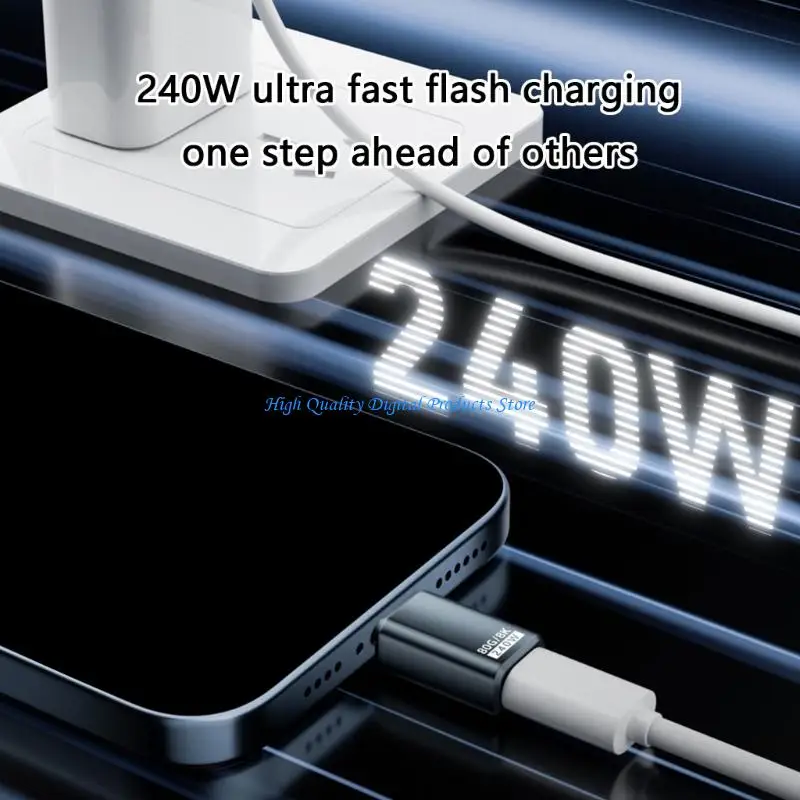 U2JE USB C Adapter 240W 80Gbps 8K Video Output Power Delivery for Laptops and Tablets