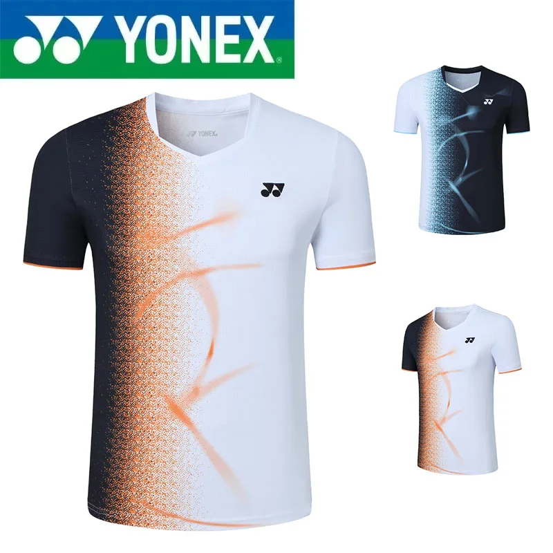 YONEX Summer Badminton Clothing Men's and Women's Sports Speed Drying T-shirt, Smooth and Breathable Badminton Clothing