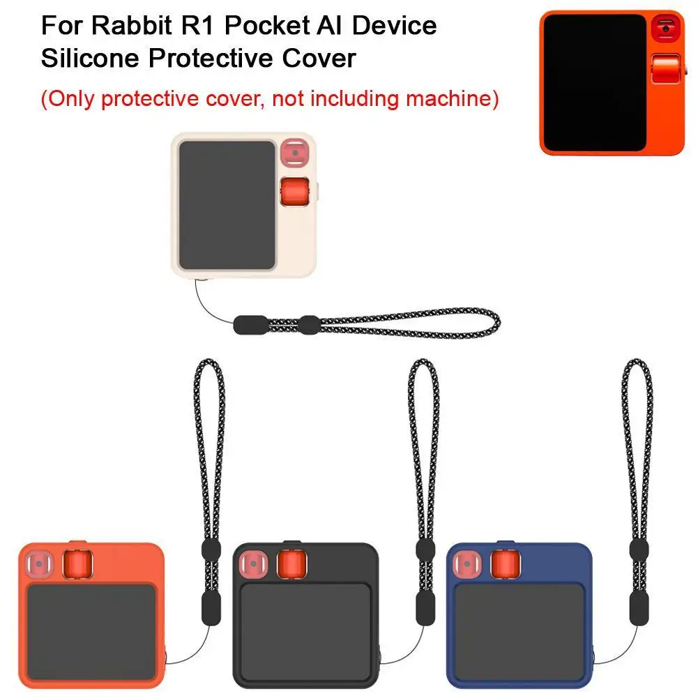 For Rabbit R1 Pocket AI Device Equipment Silicone Protective Cover Anti-fall Soft Shell Equipment Silicone Protective Cover