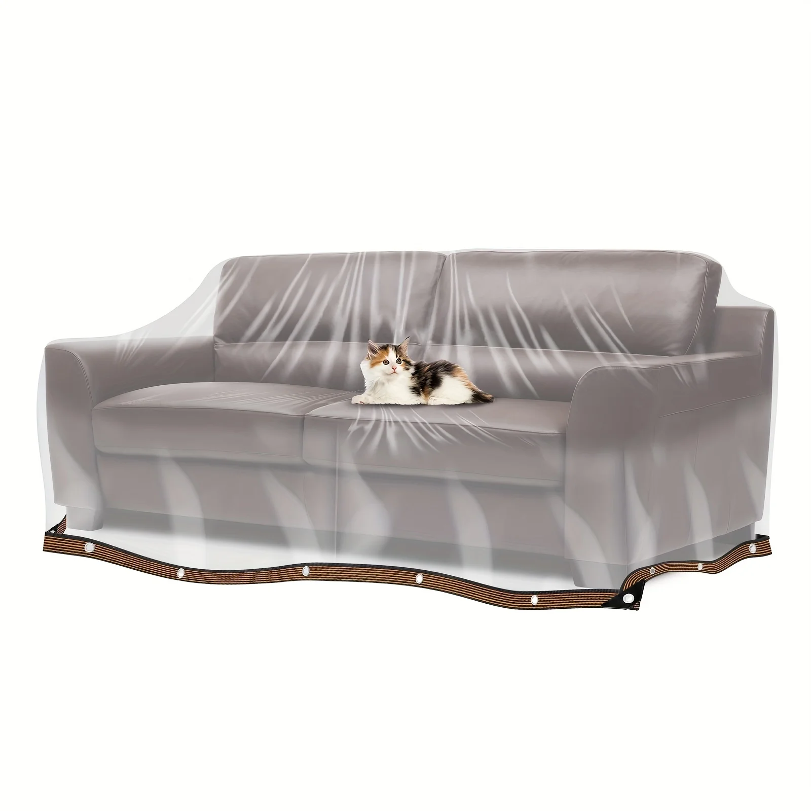 Transparent Rectangular Furniture Cover, Outdoor Transparent Waterproof and Windproof Transparent Tarp Garden Canopy