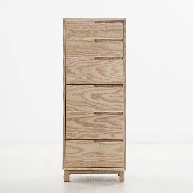LTT solid wood chest of drawers TV sideboard Nordic bedroom living room black walnut ash
