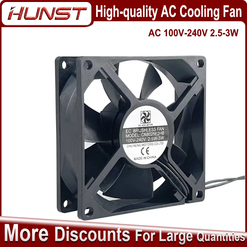 

Hunst Cooling Fan CN8025E2HB 80*80*25mm 100-240V AC 2.5W-3W High Quality Industrial Cooling Fan