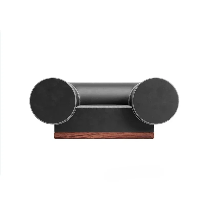 Designer retro replica light luxury large apartment special-shaped living room geometric sofa