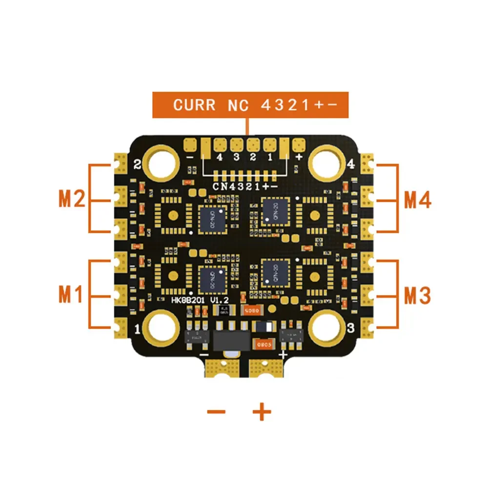 VivaCSHAKRC 4-in-1 Brushless ESC 35A/45A/50A BLHeLi_S 40A/60A/65A BLHeLi_32 2-6S 30x30 For 5