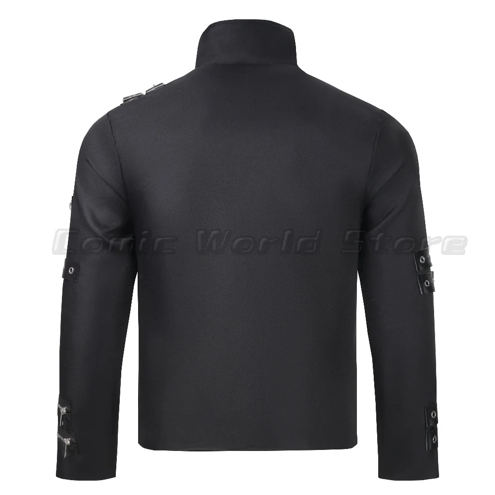 Michael Jackson cosplay Costume BAD Punk Jacket Black Slim BAD Jacket Costume Clothing hat set for Man Adore Stars Impersonator - view 4