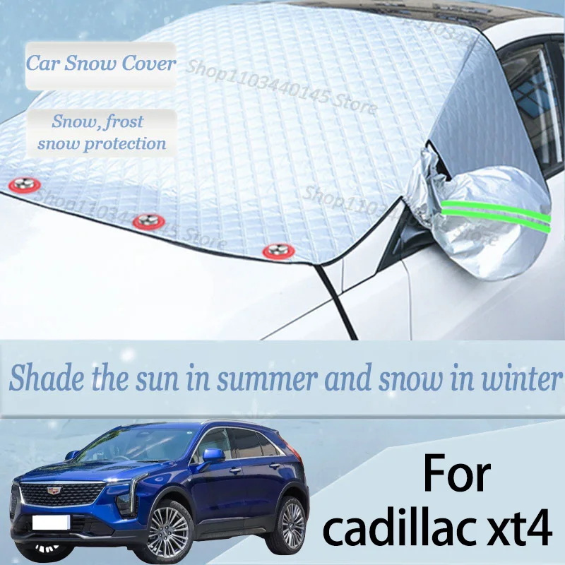 

For cadillac xt4 car Snow Windscreen, Snow, Frost, Dust and UV Visor, Winter car clothing, thick magnetic