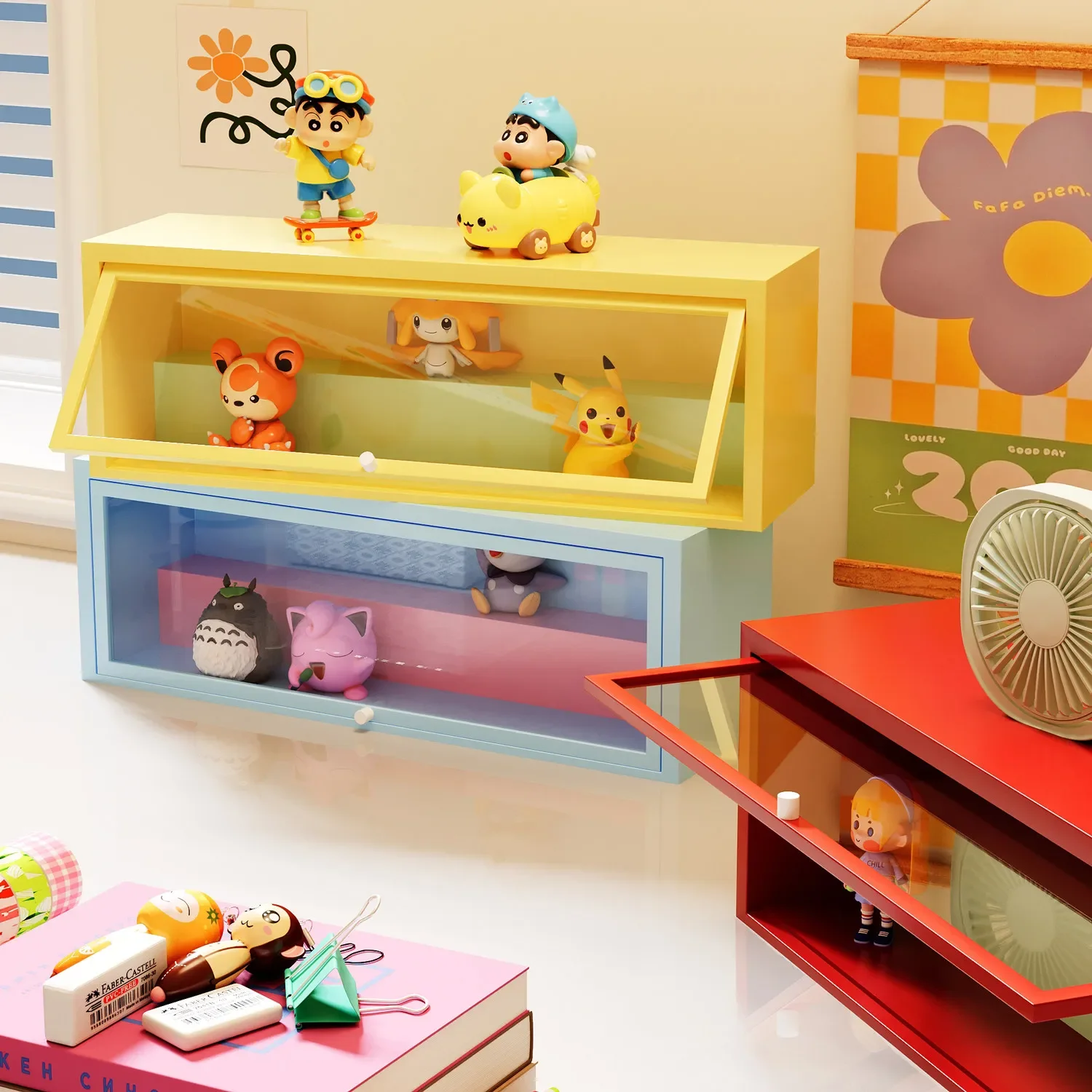 Stepwise Storage Box Figurine Limited Edition Dolls Organizer Dust-proof Display Stand Transparent Desktop Display Box for MOLLY