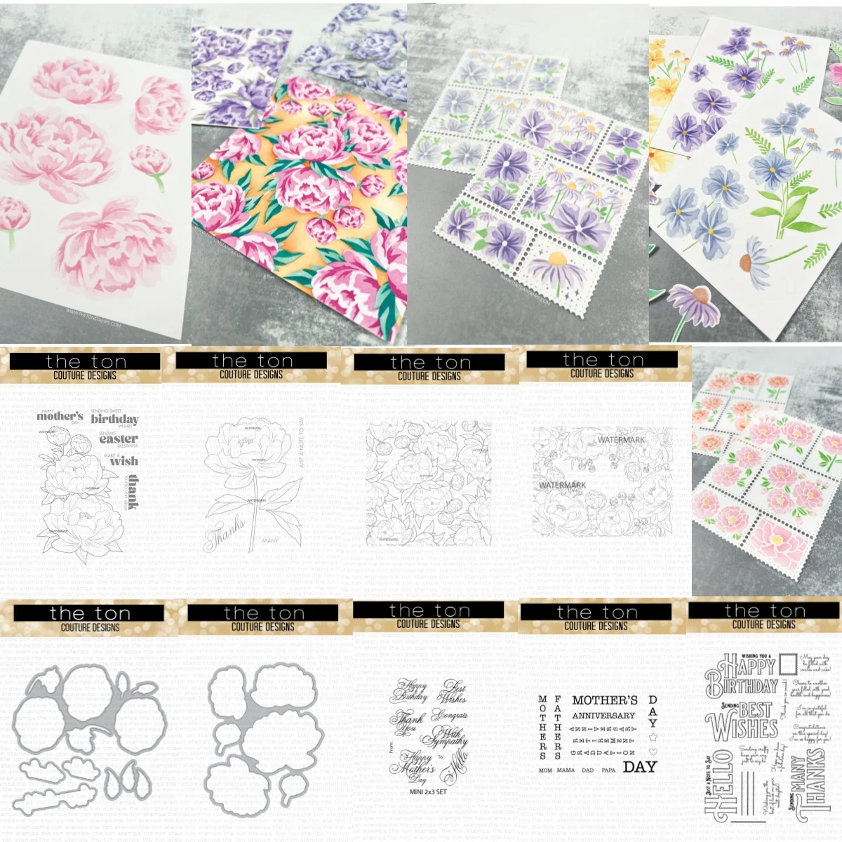 野生の花牡丹ポストカードミニセンティクリアスタンプステンシル金属切削ダイス DIY 作成ギフトカードスクラップブック装飾 2025