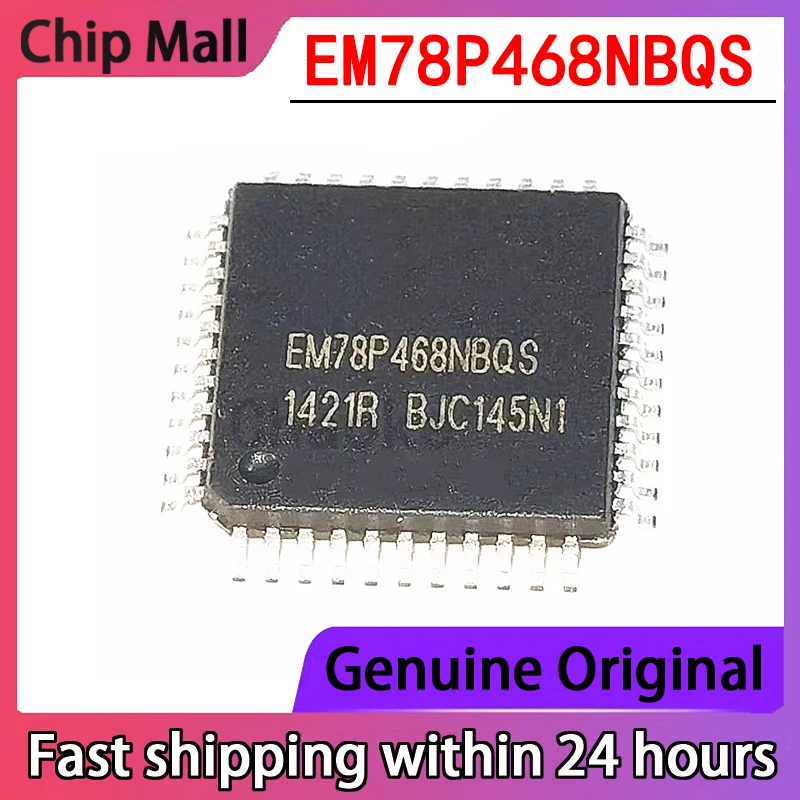 1PCS Neue EM78P468NBQS EM78P468 LQFP-44 Original Single-chip-Mikrocontroller Chip auf Lager