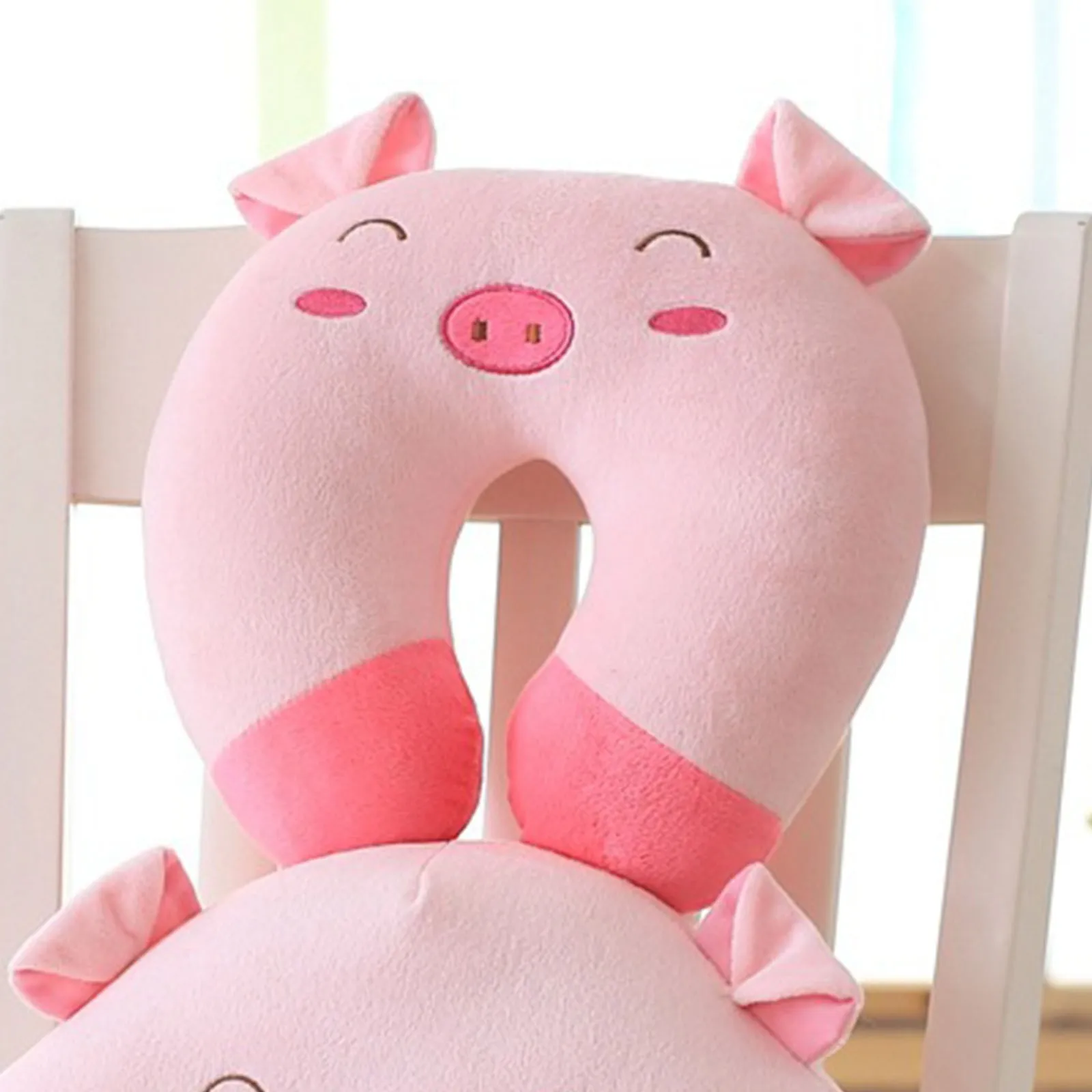 

Ultra Soft U Shaped Neck Pillow Cute Piggy Cartoon Neck Pillow Office Sleep Neck Protection Pillow Adults Neck Support Pillow